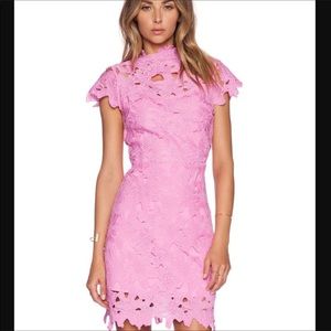 J.O.A. 🌺Rose Floral Textured Overlay Dress sz L